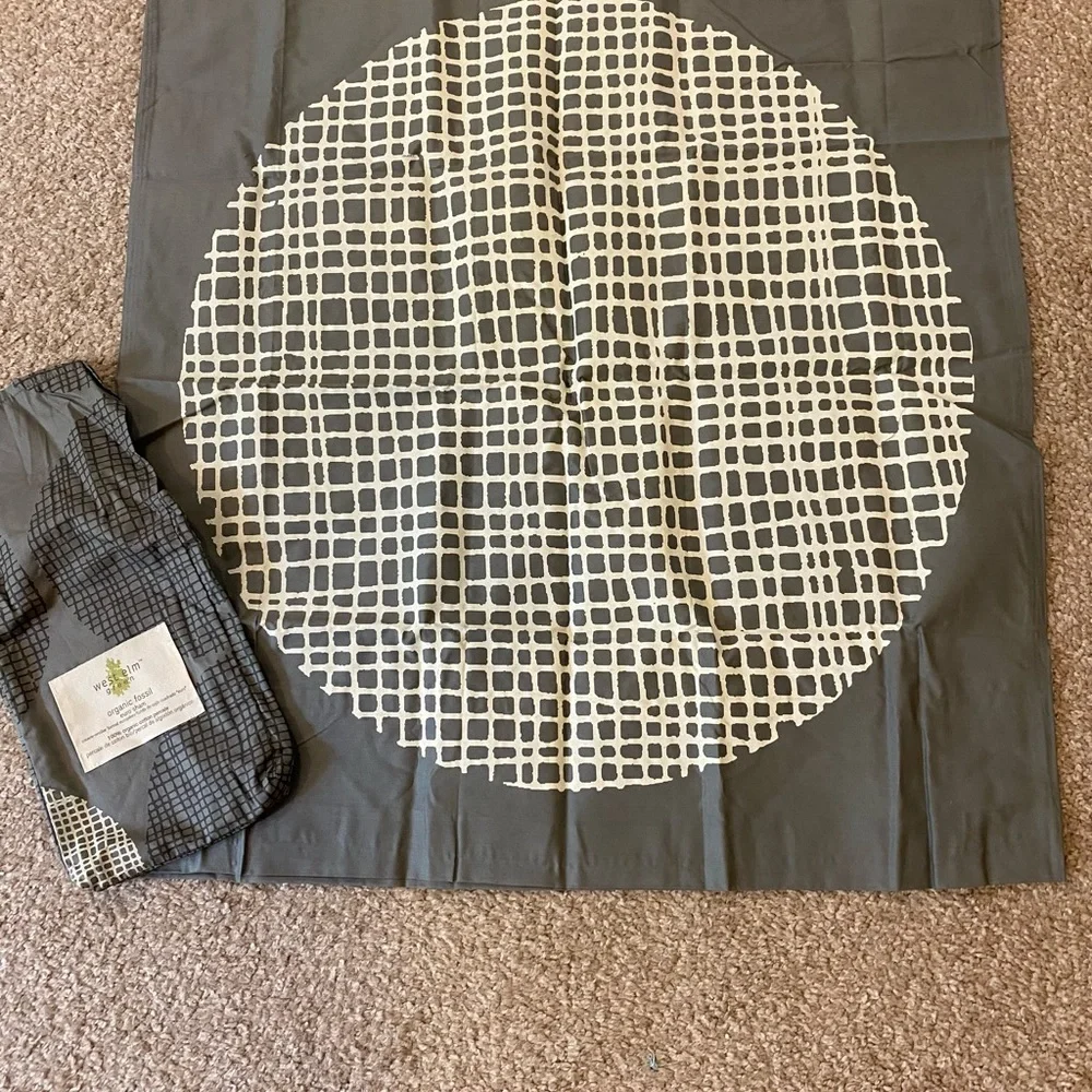 West Elm Organic Fossil Euro Sham (NWOT)